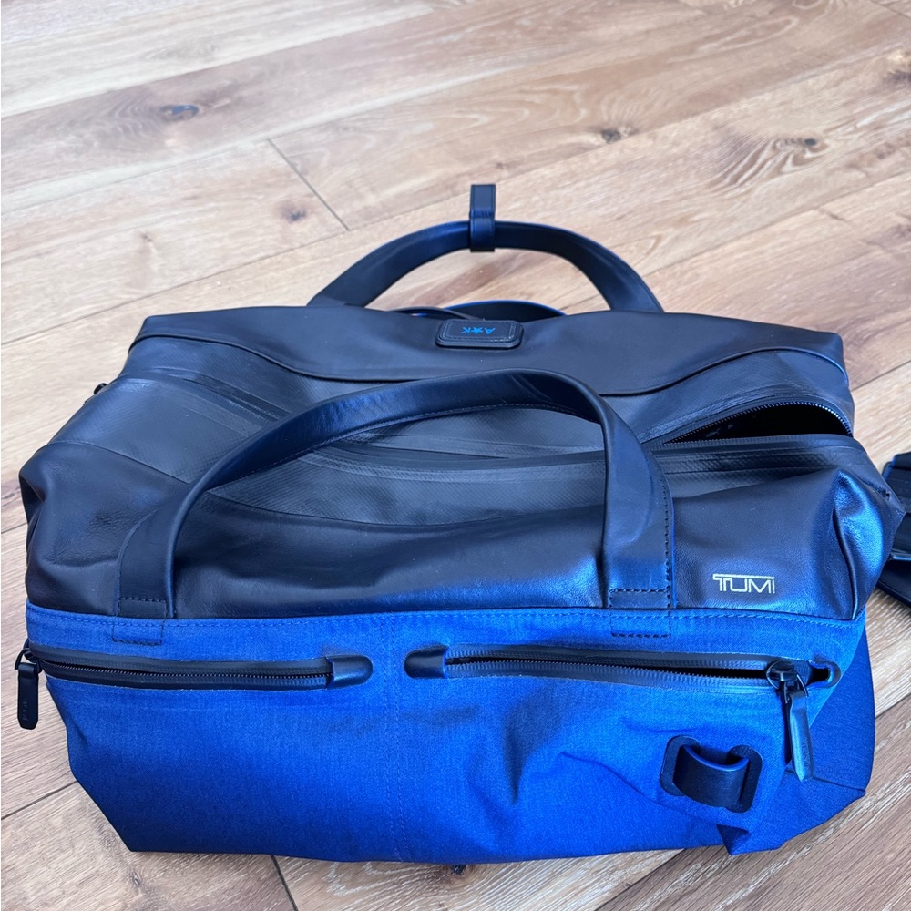 Tumi Black and Blue Duffel Bag